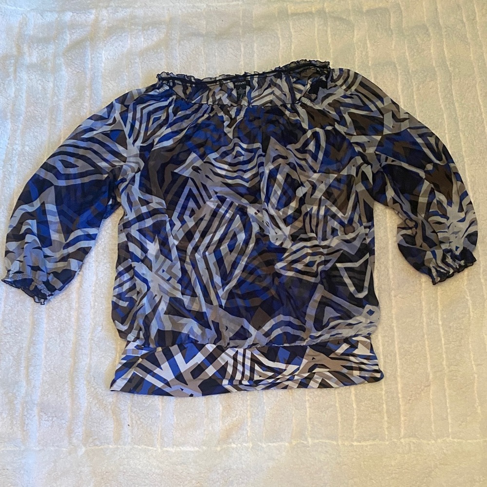 Alfani Women's Geometric Blouse